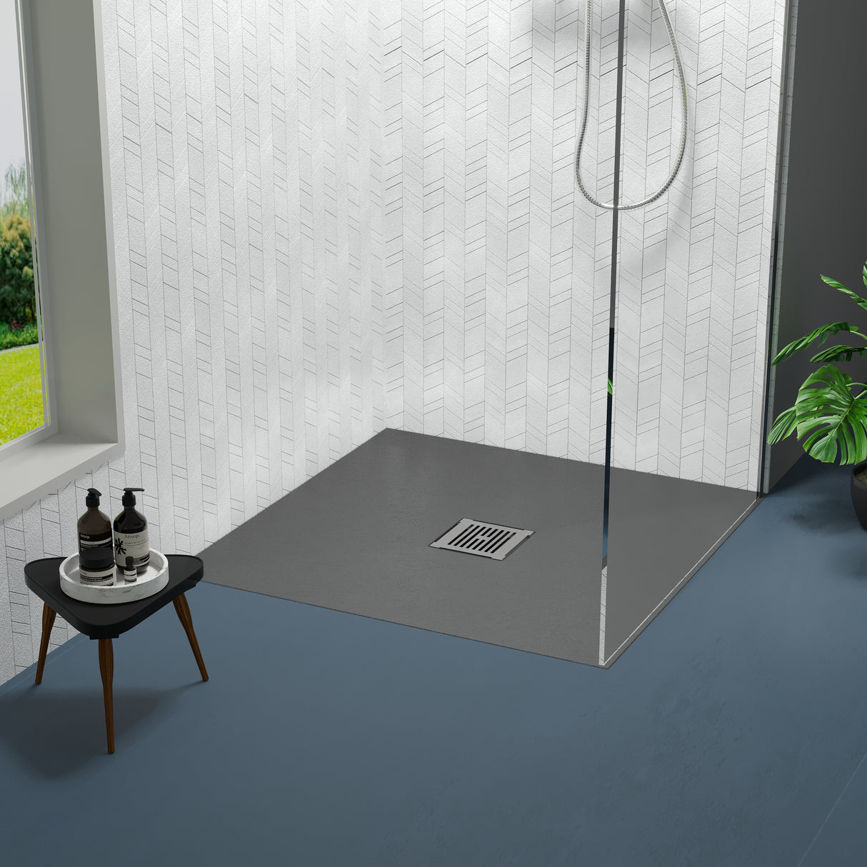 Premium Slimline Square Shower Tray - Choice of Size and Finish