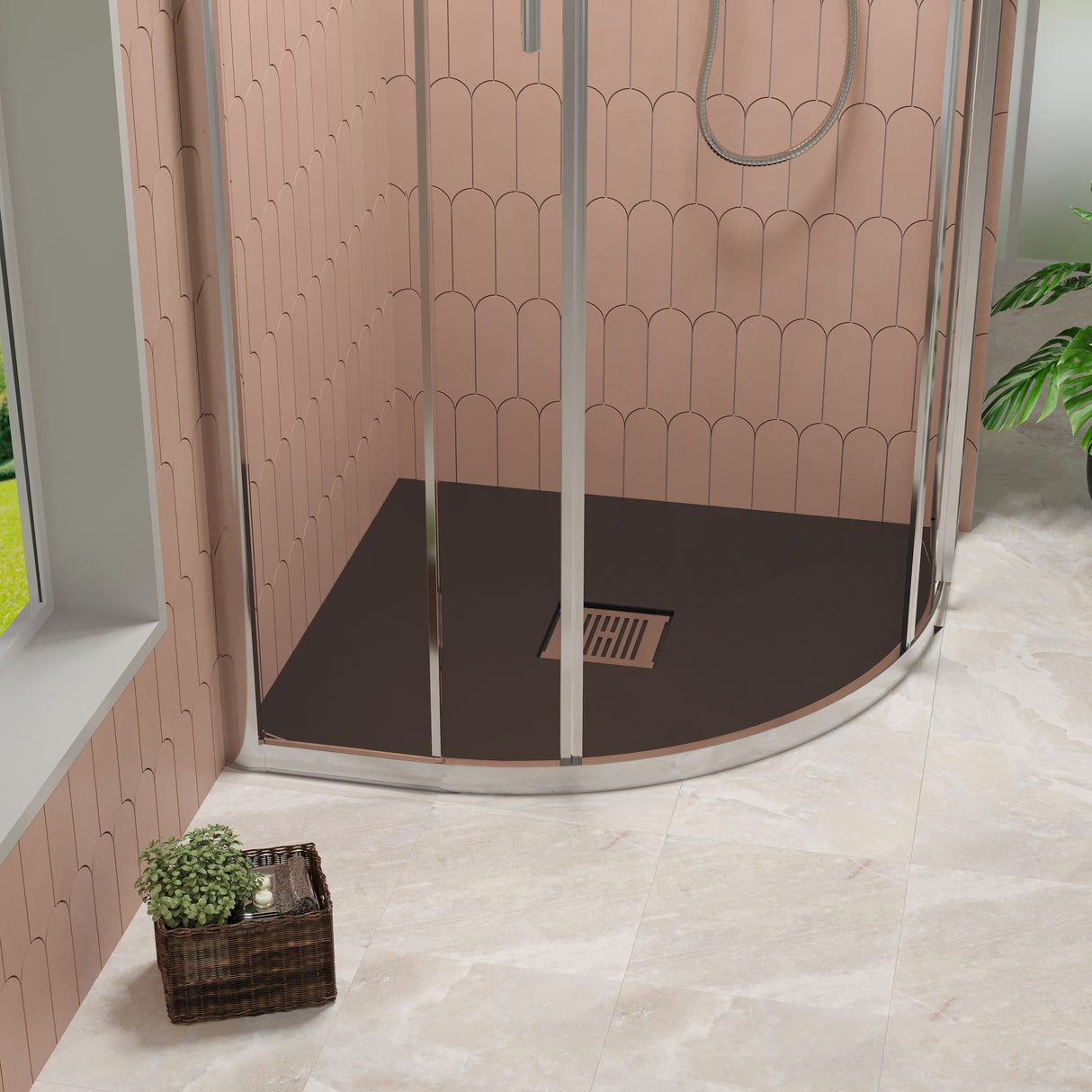Premium Slimline Quadrant Shower Tray - Multiple Sizes and Finishes
