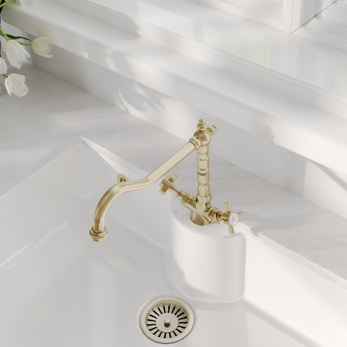 Traditional French Classic Mono Sink Mixer Tap - Available in Multiple Finishes