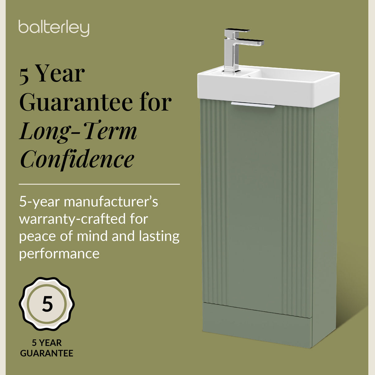 Retro Floor Standing Bathroom Cloakroom Vanity Basin Unit - Multiple Colours