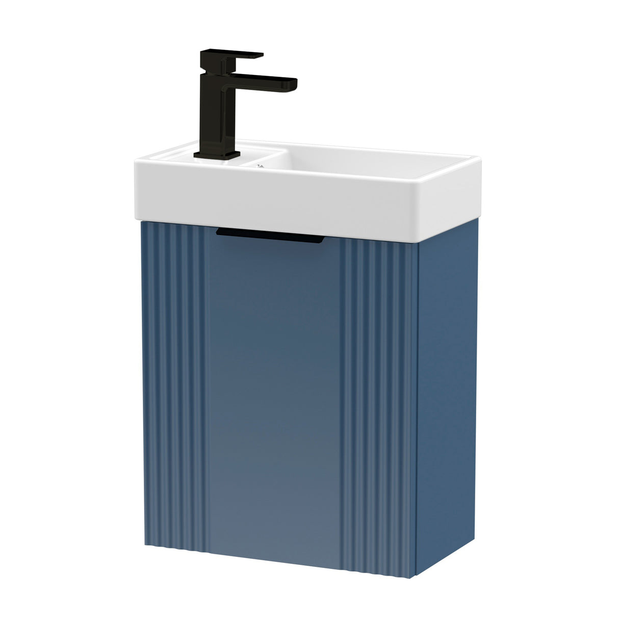 Retro Wall Hung Bathroom Cloakroom Vanity Basin Unit - Multiple Colours