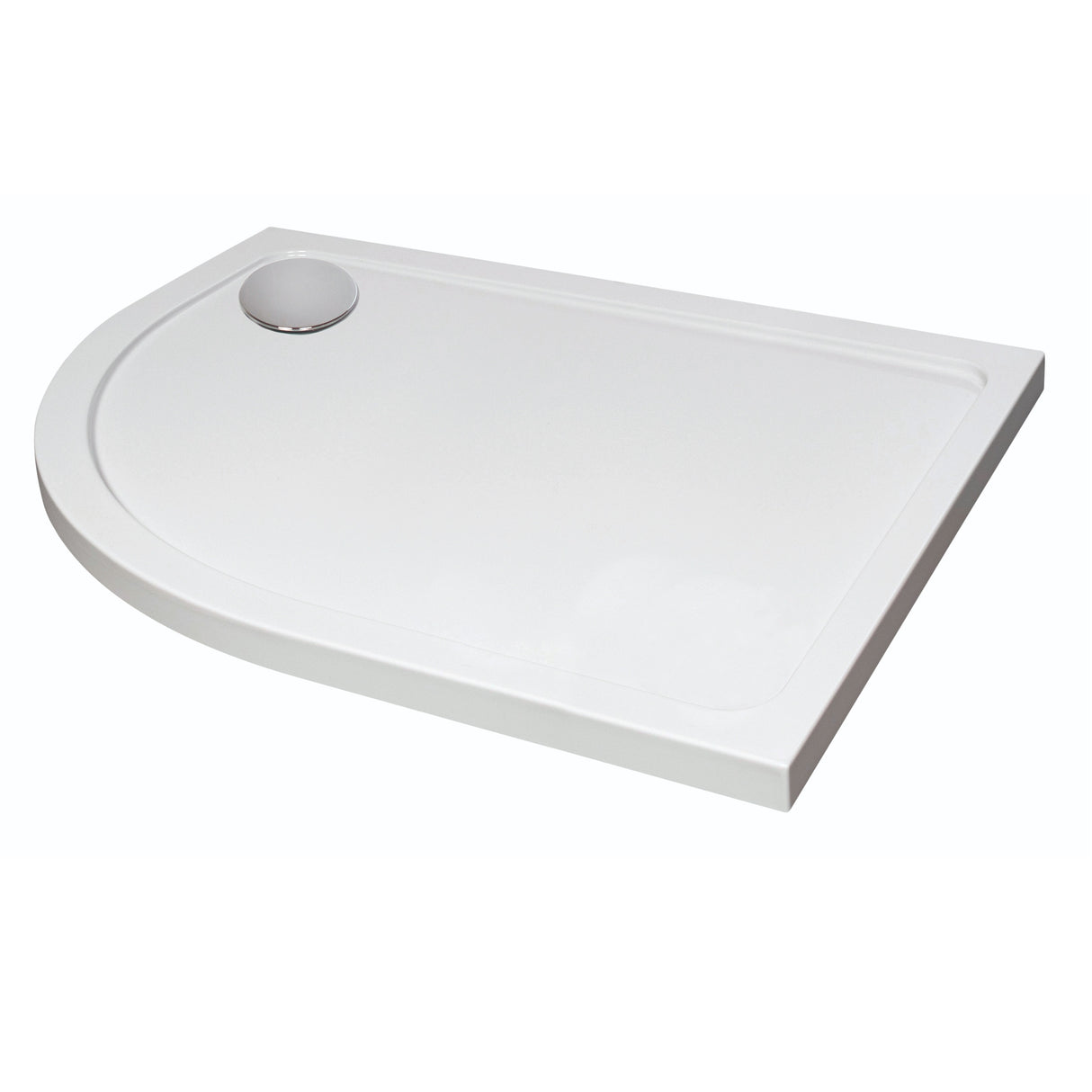 Bathroom Offset Quadrant Shower Tray, Anti-Slip, Choice of Size and Orientation