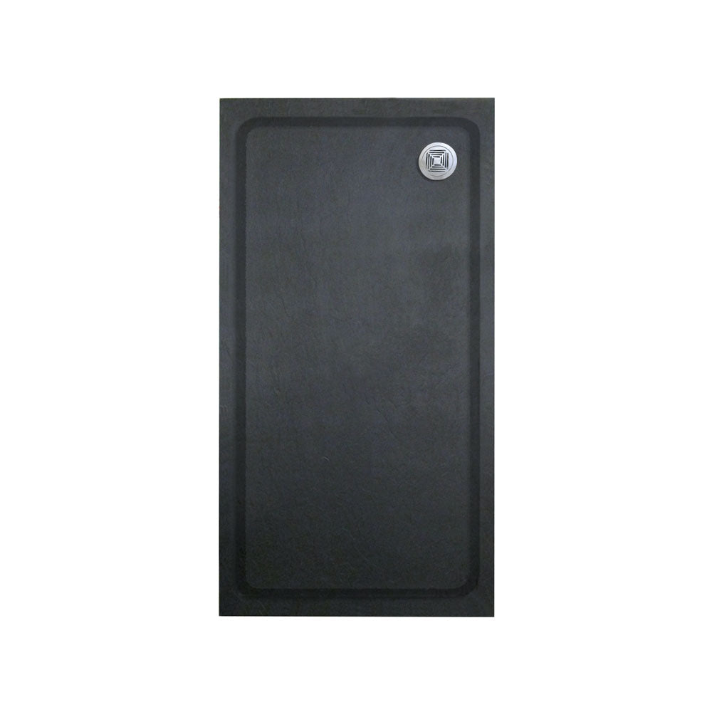Black Rectangular Slate Effect Shower Tray - Choice of Size