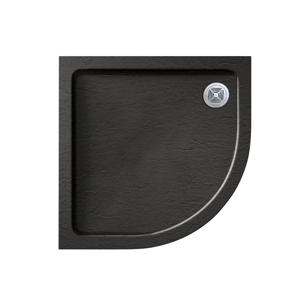 Black Quadrant Stone Slip Resistant Shower Tray - Choice of Size