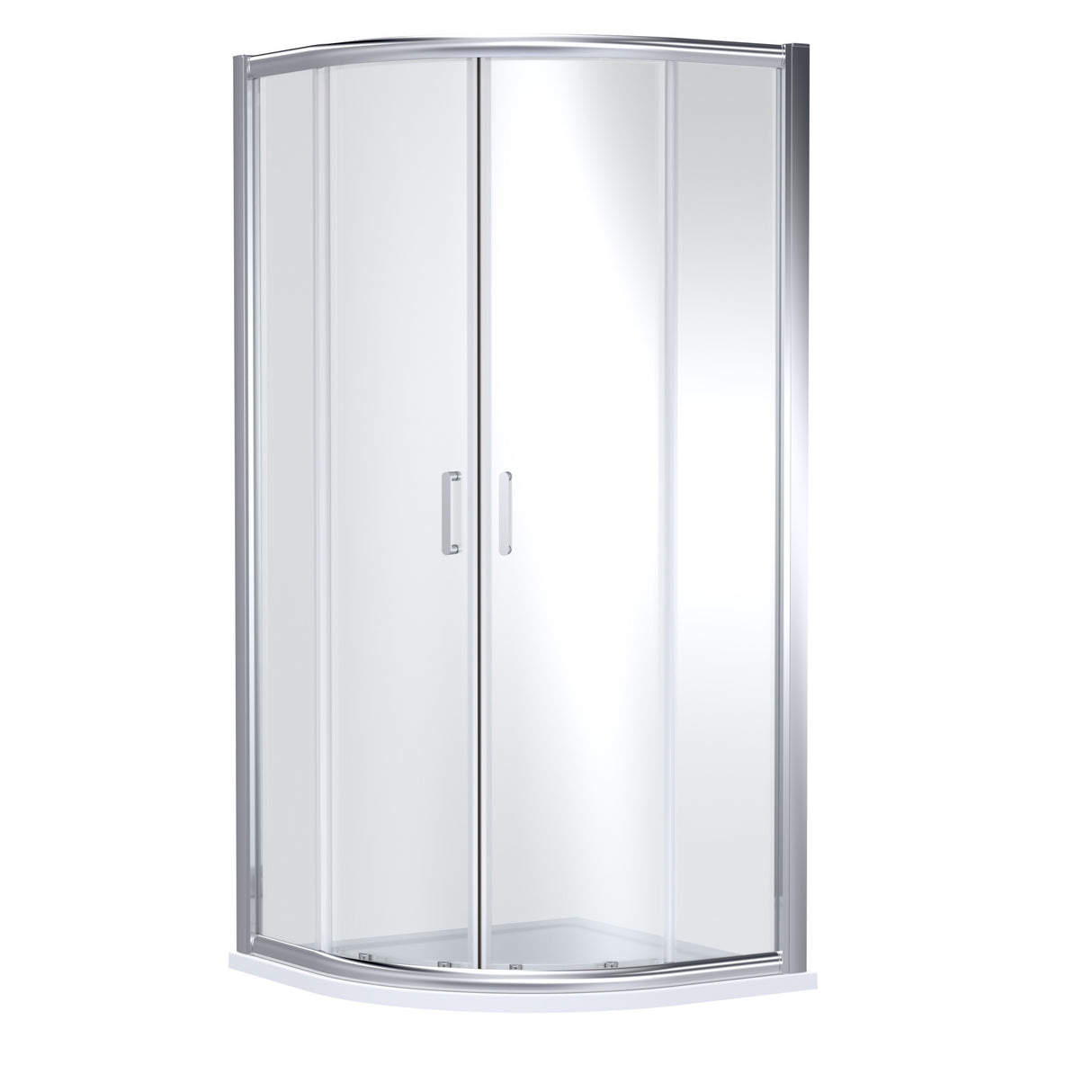 8mm Toughened Safety Glass Quadrant Shower Enclosure - 1900mm Height - Choice of Finish