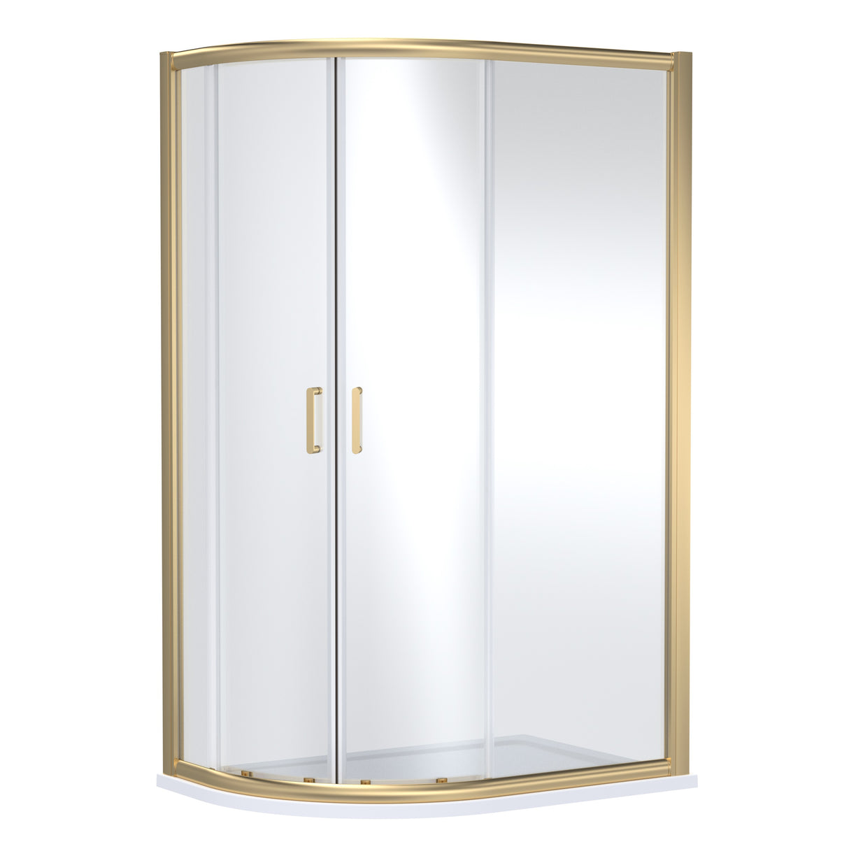 Contemporary 8mm Glass Offset Quadrant Shower Enclosure, H: 1900mm, Choice of Colour