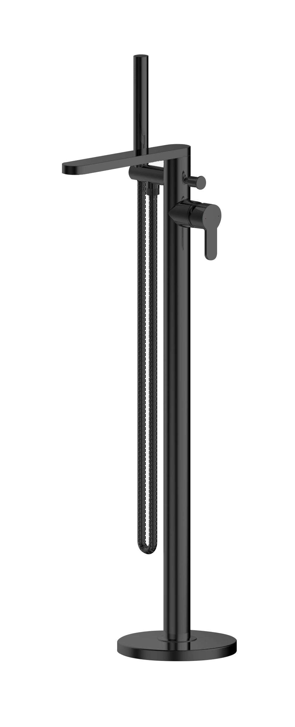 Contemporary Freestanding Round Bath Shower Mixer Tap with Kit - Choice of Colour