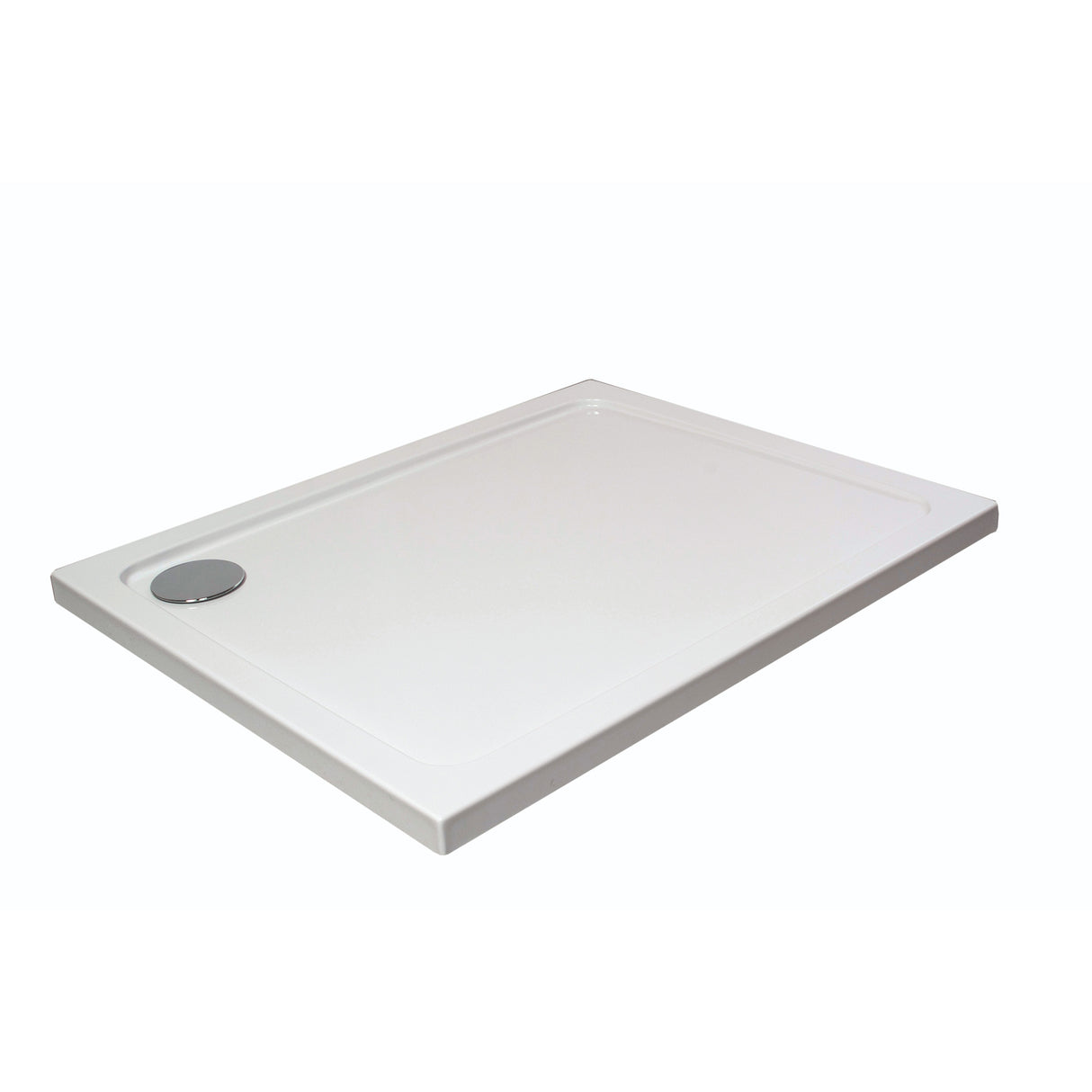 White Rectangular Stone Slip Resistant Shower Tray – Available in Multiple Sizes