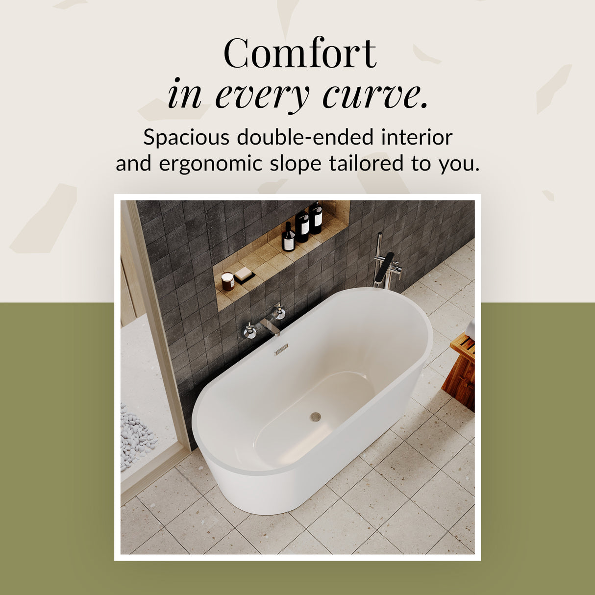 Freestanding Oval Bath by Balterley - Stunning Contemporary Bath available in a range of Sizes