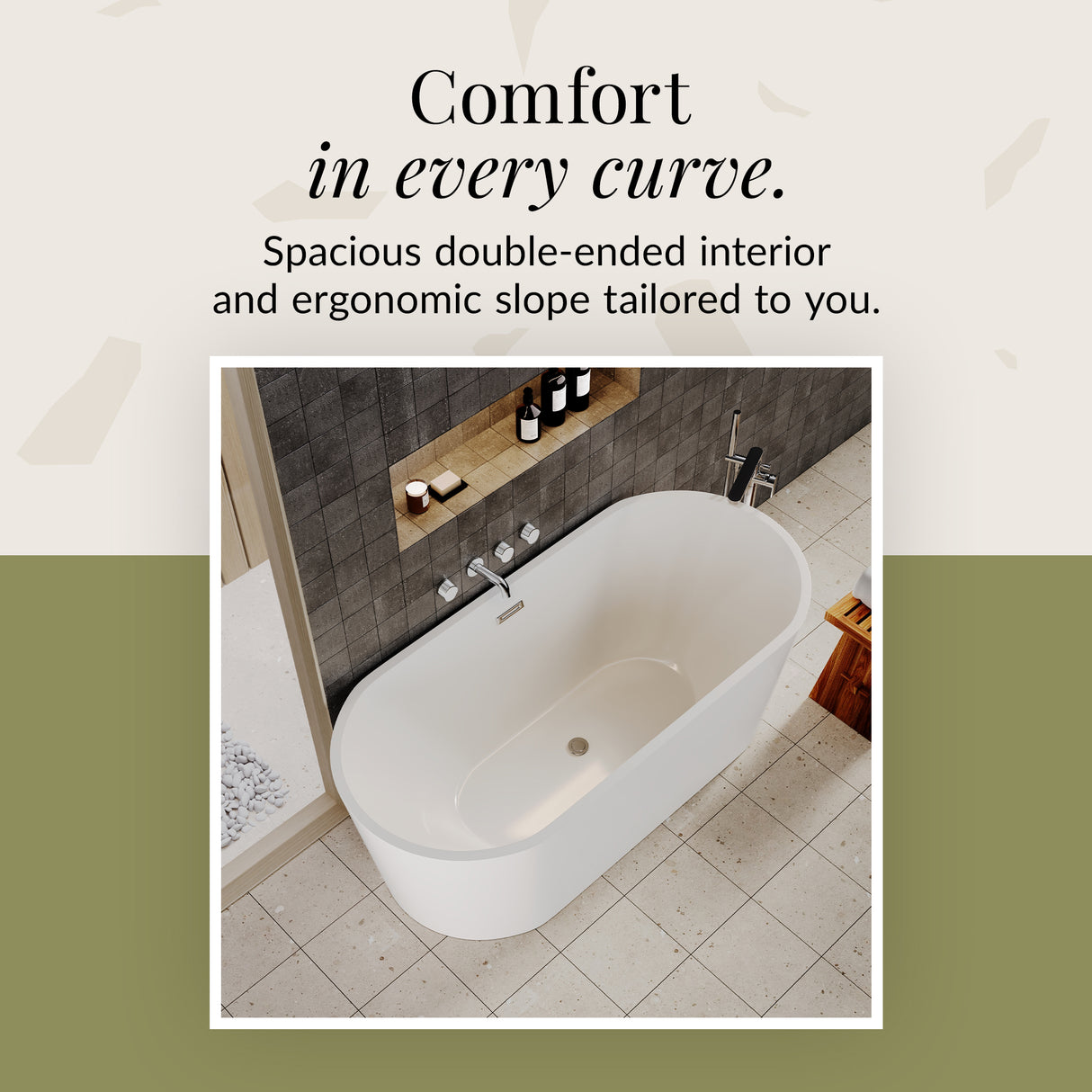 Freestanding Oval Bath by Balterley - Stunning Contemporary Bath available in a range of Sizes