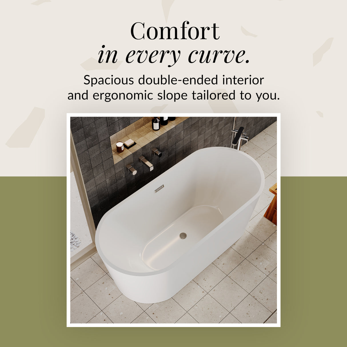 Freestanding Oval Bath by Balterley - Stunning Contemporary Bath available in a range of Sizes