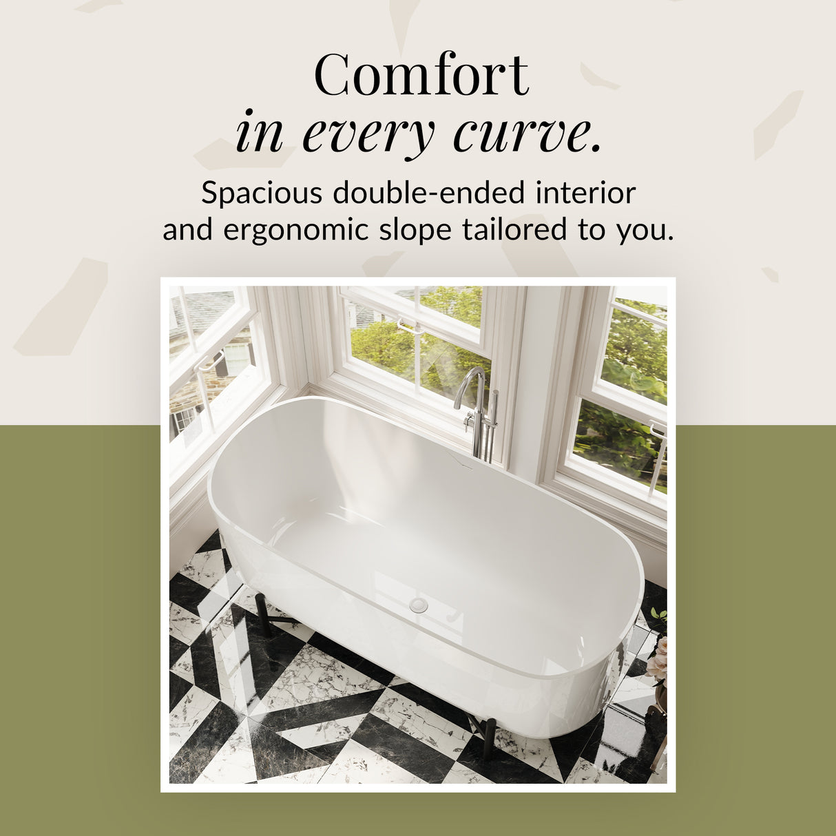 Contemporary Oval Freestanding Bath & Stand from Balterley - Multiple Sizes