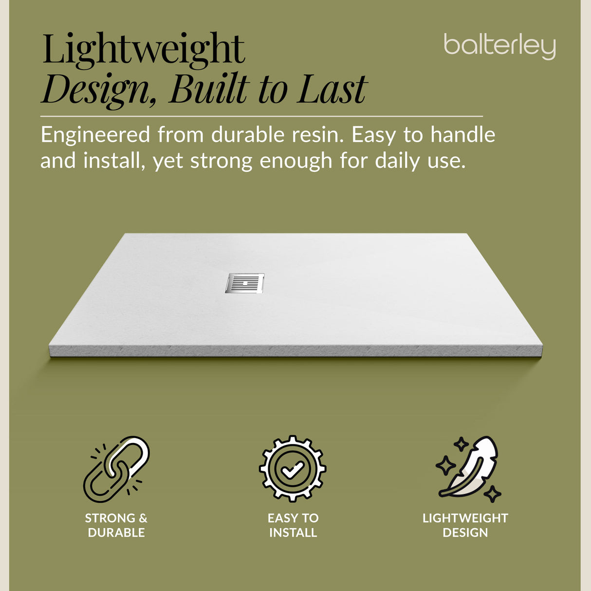 Premium Slimline Rectangular Shower Tray - Multiple Sizes and Finishes