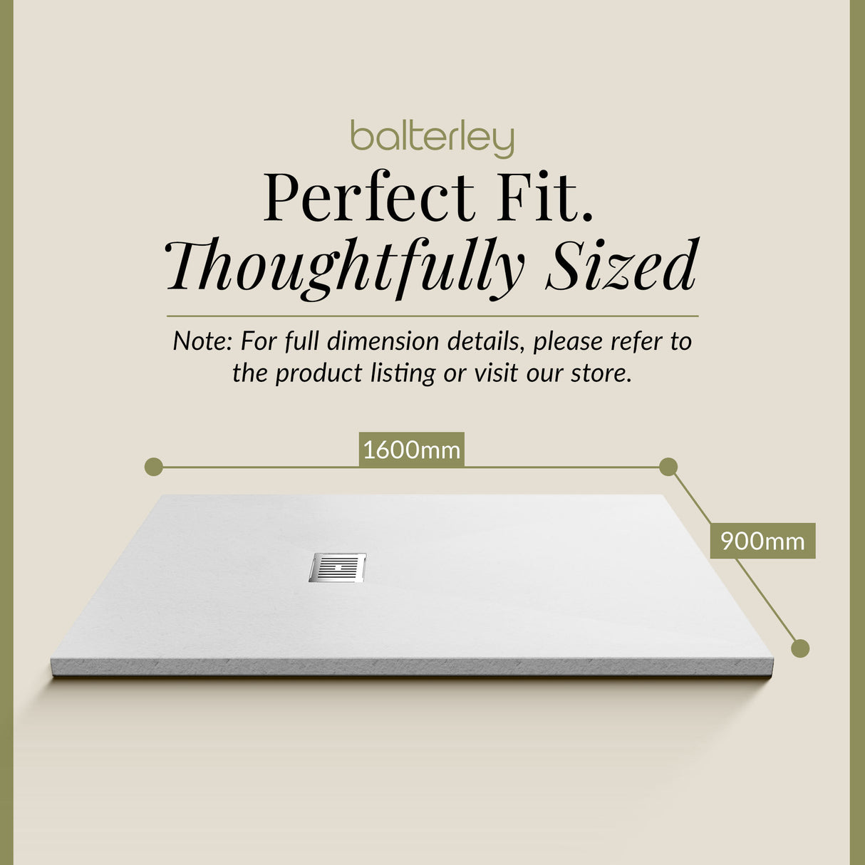 Premium Slimline Rectangular Shower Tray - Multiple Sizes and Finishes