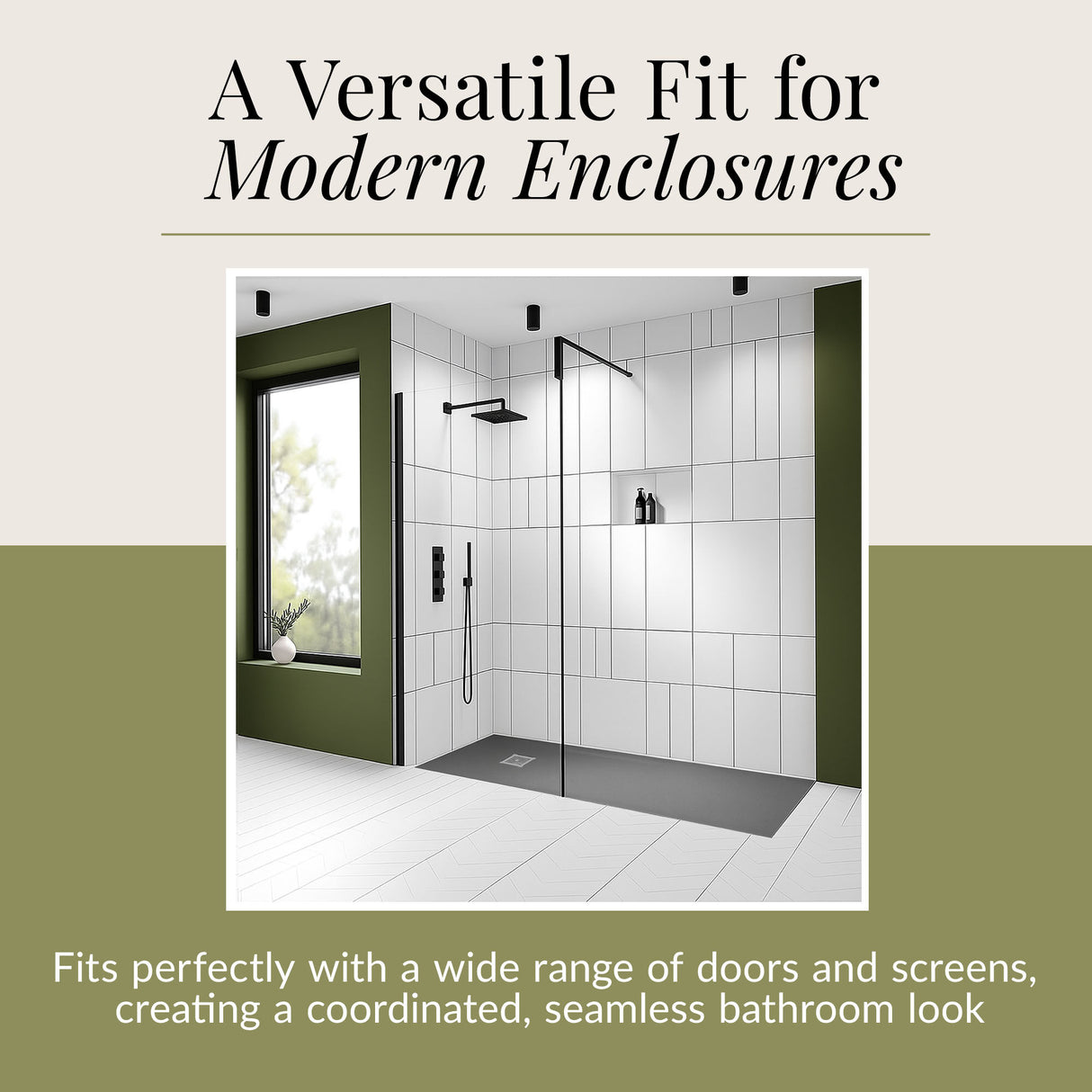 Premium Slimline Rectangular Shower Tray - Multiple Sizes and Finishes