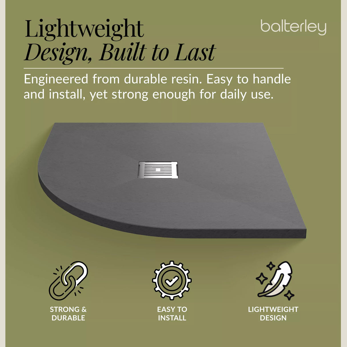 Premium Slimline Quadrant Shower Tray - Multiple Sizes and Finishes