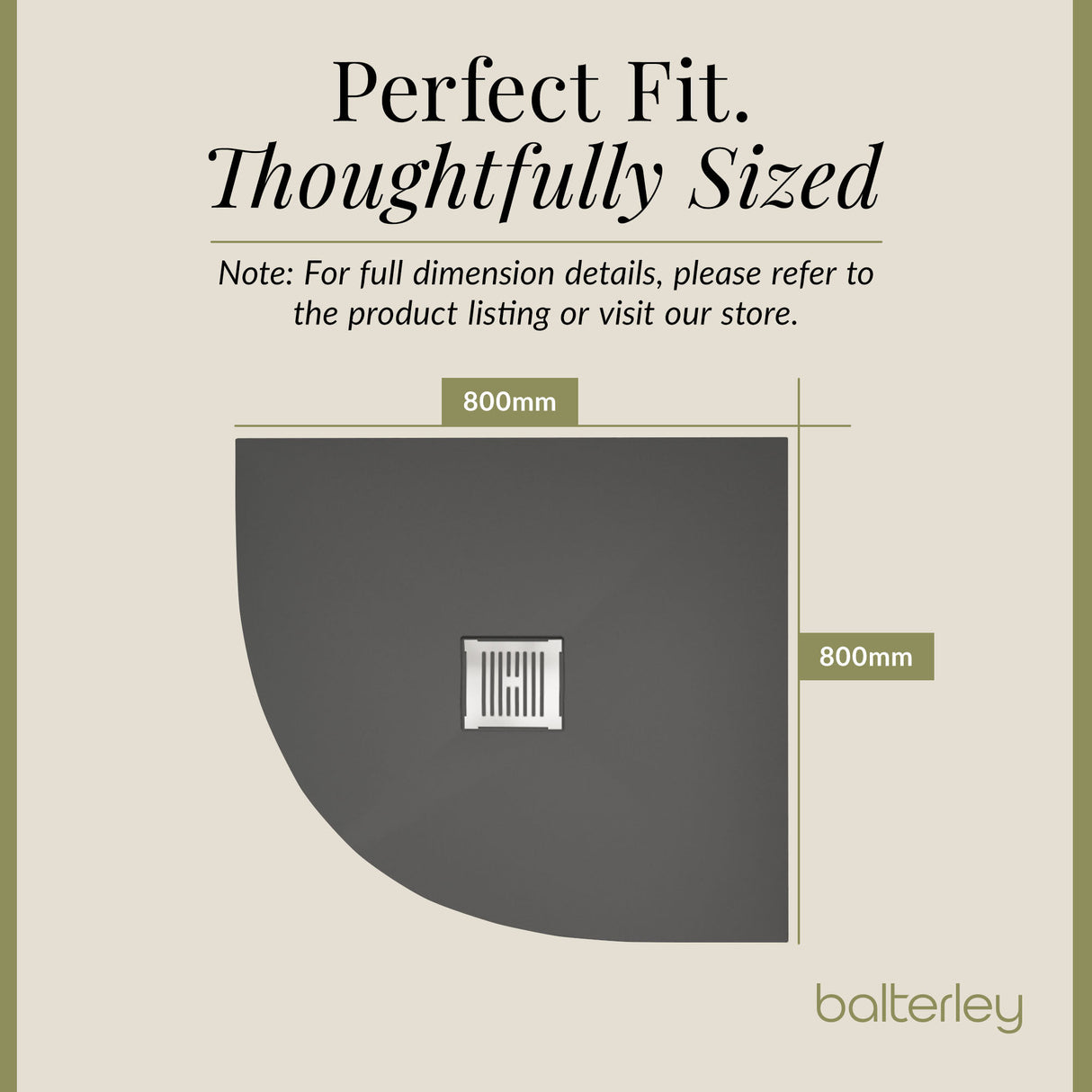 Premium Slimline Quadrant Shower Tray - Multiple Sizes and Finishes