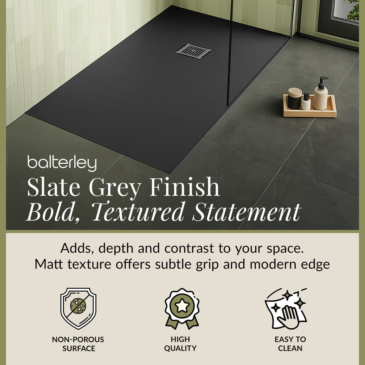 Premium Slimline Rectangular Shower Tray - Multiple Sizes and Finishes