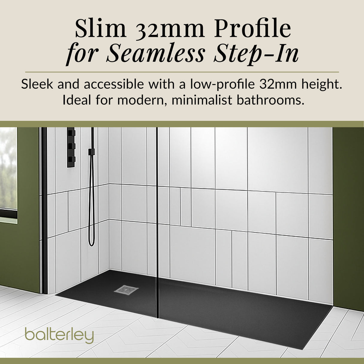 Premium Slimline Rectangular Shower Tray - Multiple Sizes and Finishes