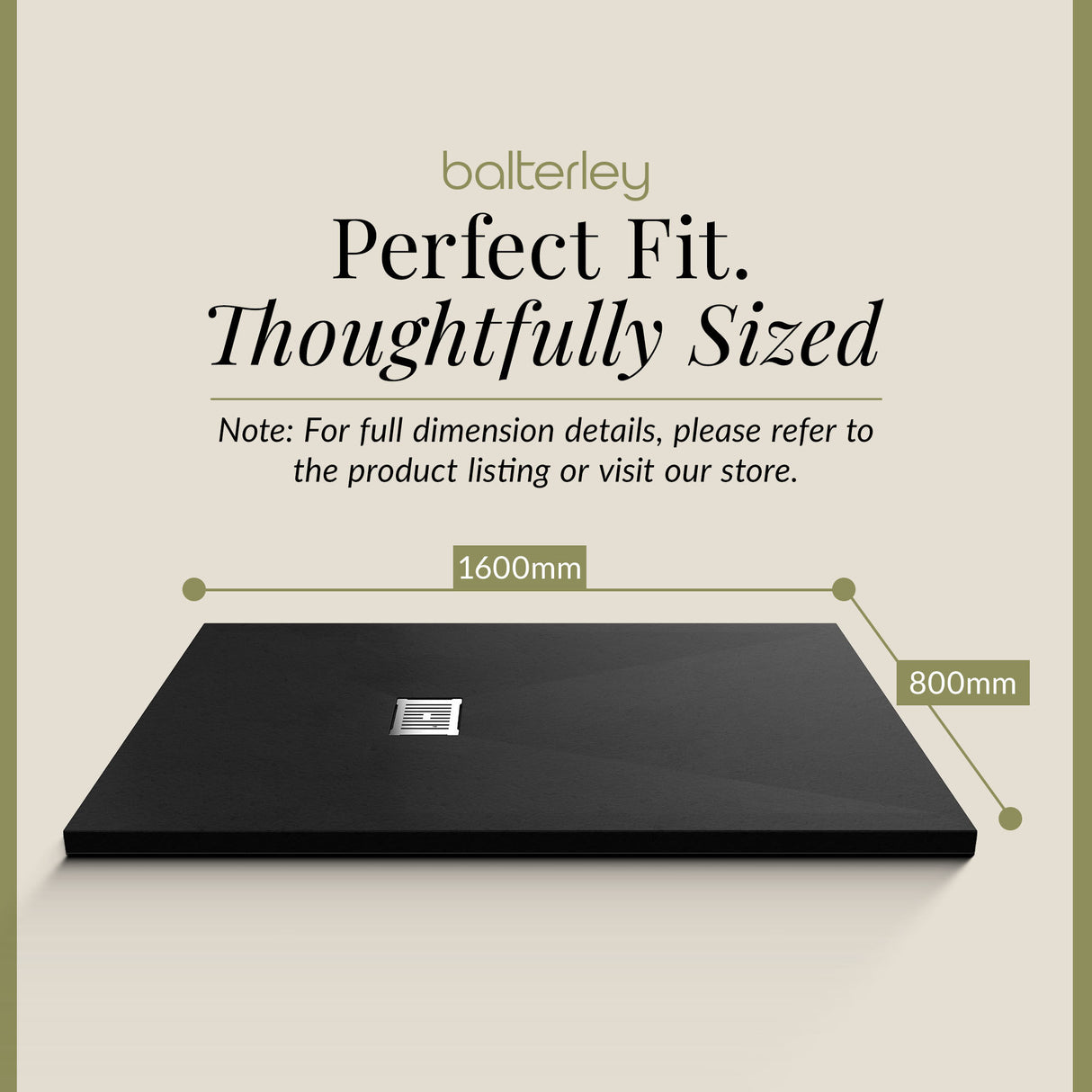 Premium Slimline Rectangular Shower Tray - Multiple Sizes and Finishes