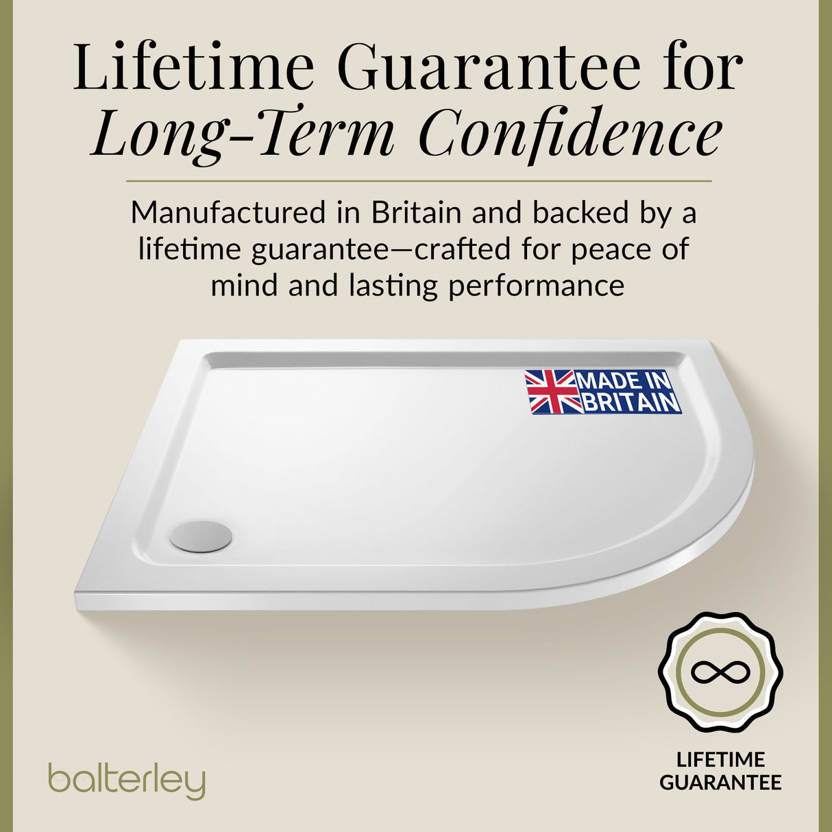 Modern Offset Quadrant Shower Tray - Left or Right Hand - Choice of Size and Finish