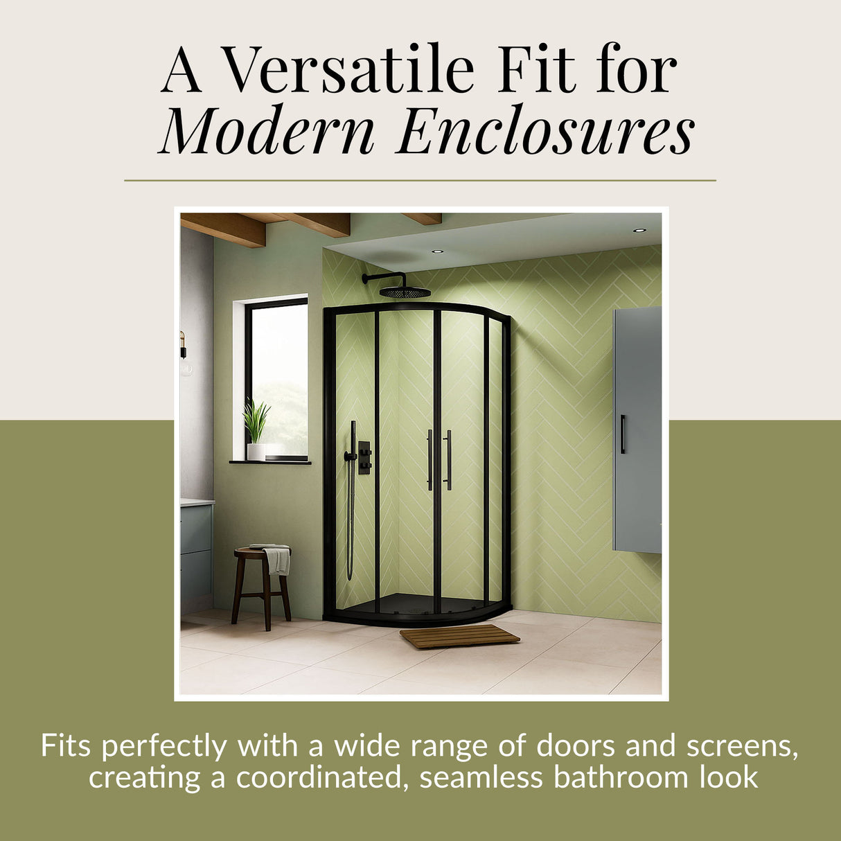 Quadrant Shower Tray, 40mm Profile Design - Choice of Size and Colour