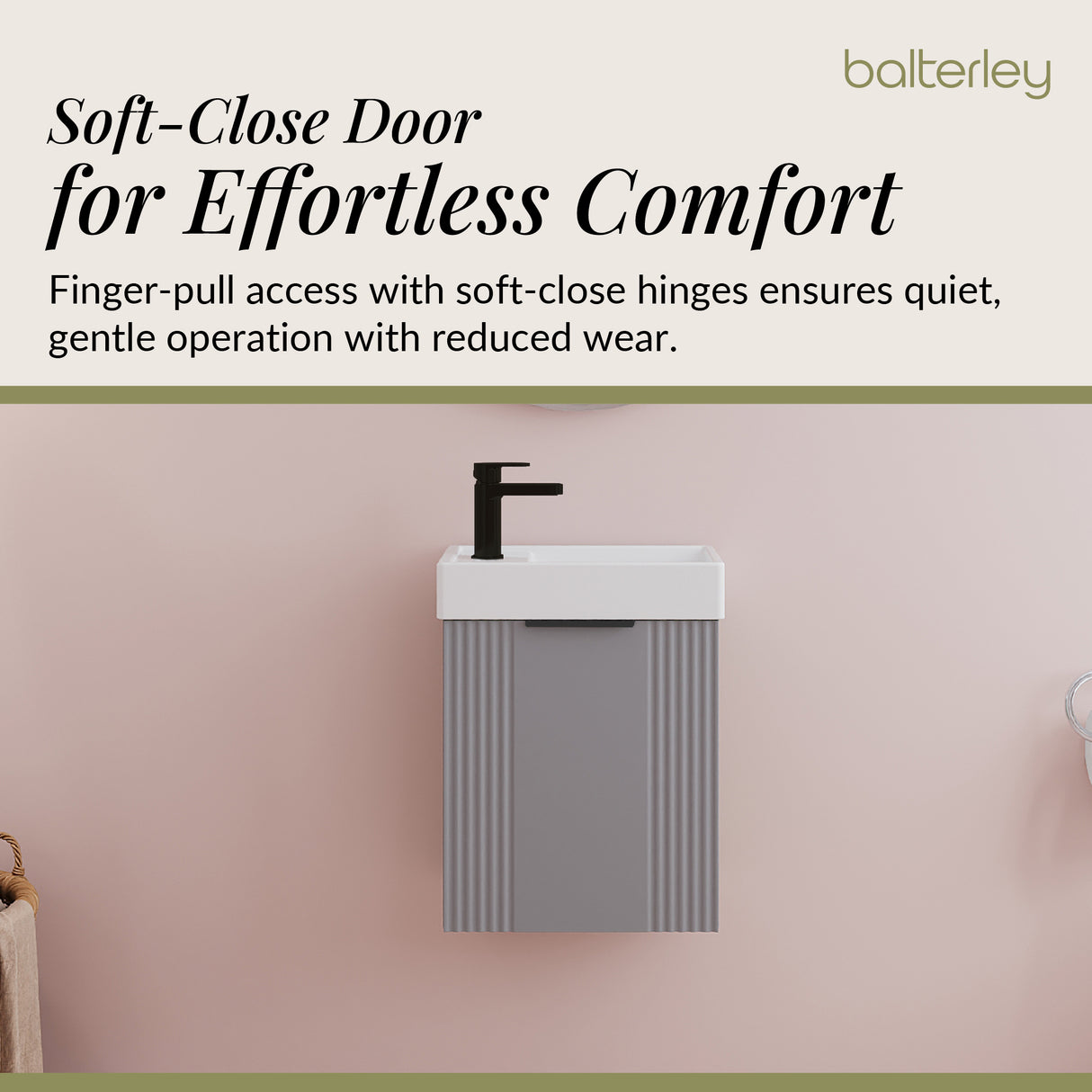 Retro Wall Hung Bathroom Cloakroom Vanity Basin Unit - Multiple Colours