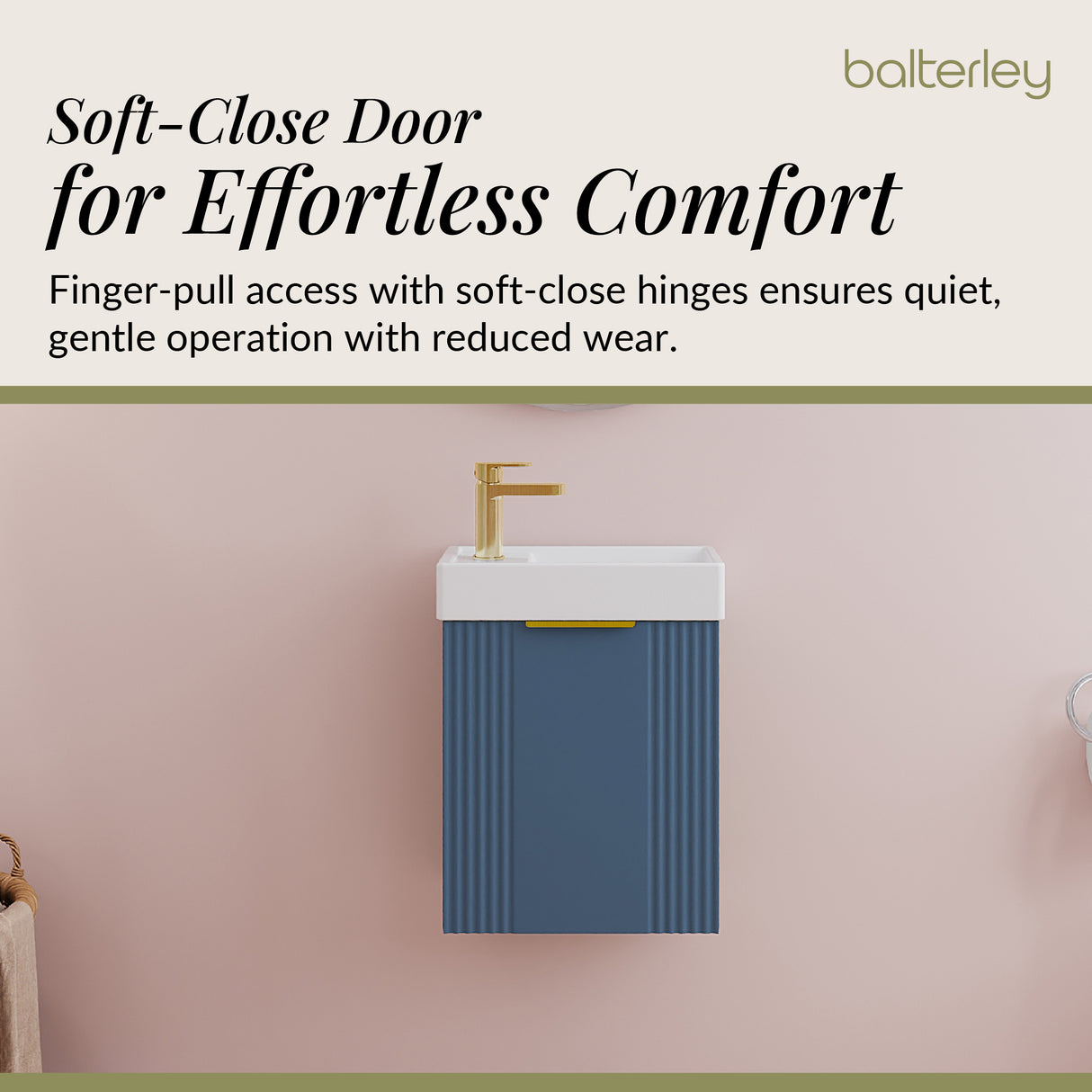 Retro Wall Hung Bathroom Cloakroom Vanity Basin Unit - Multiple Colours