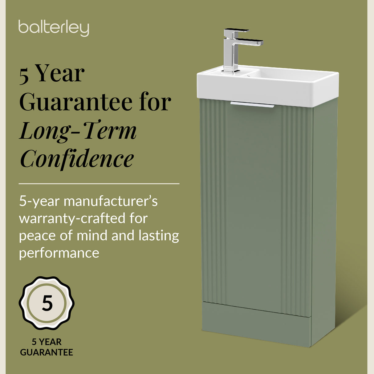 Retro Floor Standing Bathroom Cloakroom Vanity Basin Unit - Multiple Colours