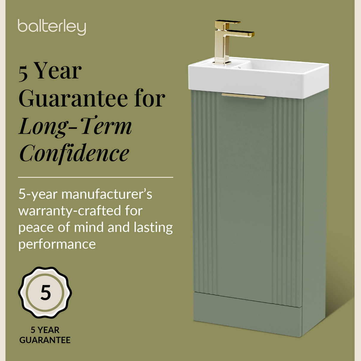 Retro Floor Standing Bathroom Cloakroom Vanity Basin Unit - Multiple Colours