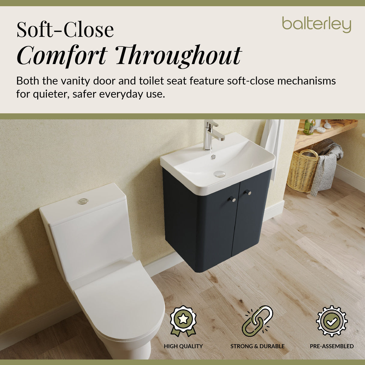 Curve Cloakroom Set - Wall Hung Vanity Basin Unit, Toilet and Mono Basin Mixer Tap