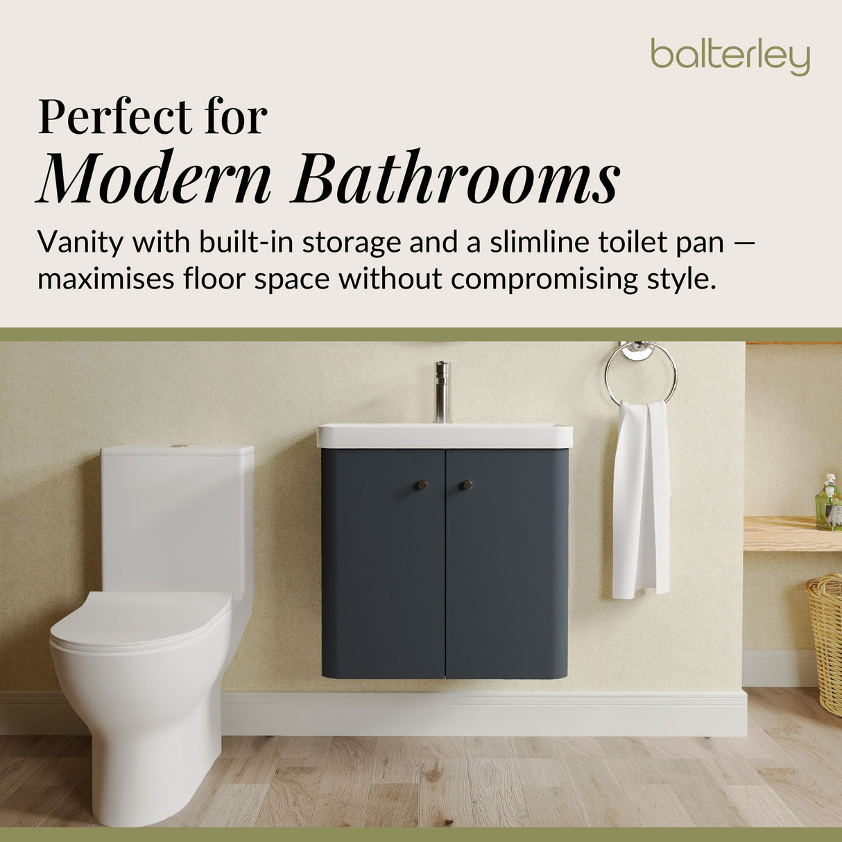 Curve Cloakroom Set - Wall Hung Vanity Basin Unit, Toilet and Mono Basin Mixer Tap