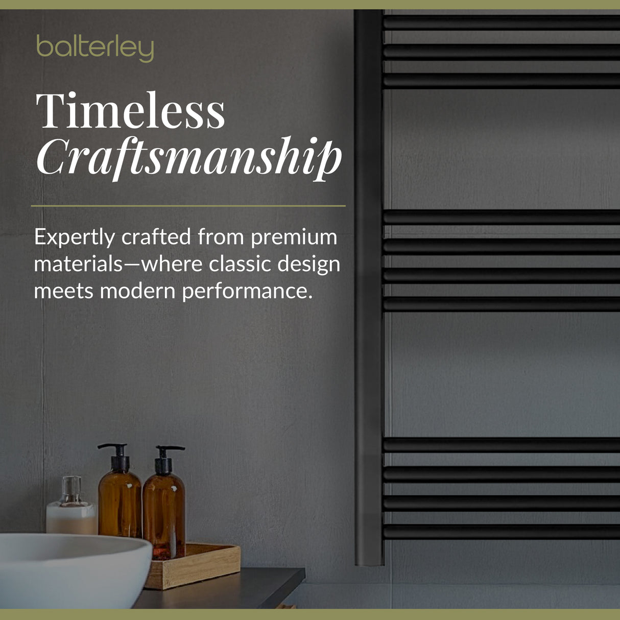 Straight Heated Heated Towel Rail Radiator, W: 600mm - Choice of Height and Finish