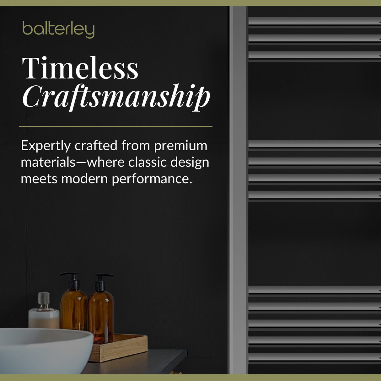 Straight Heated Heated Towel Rail Radiator, W: 600mm - Choice of Height and Finish