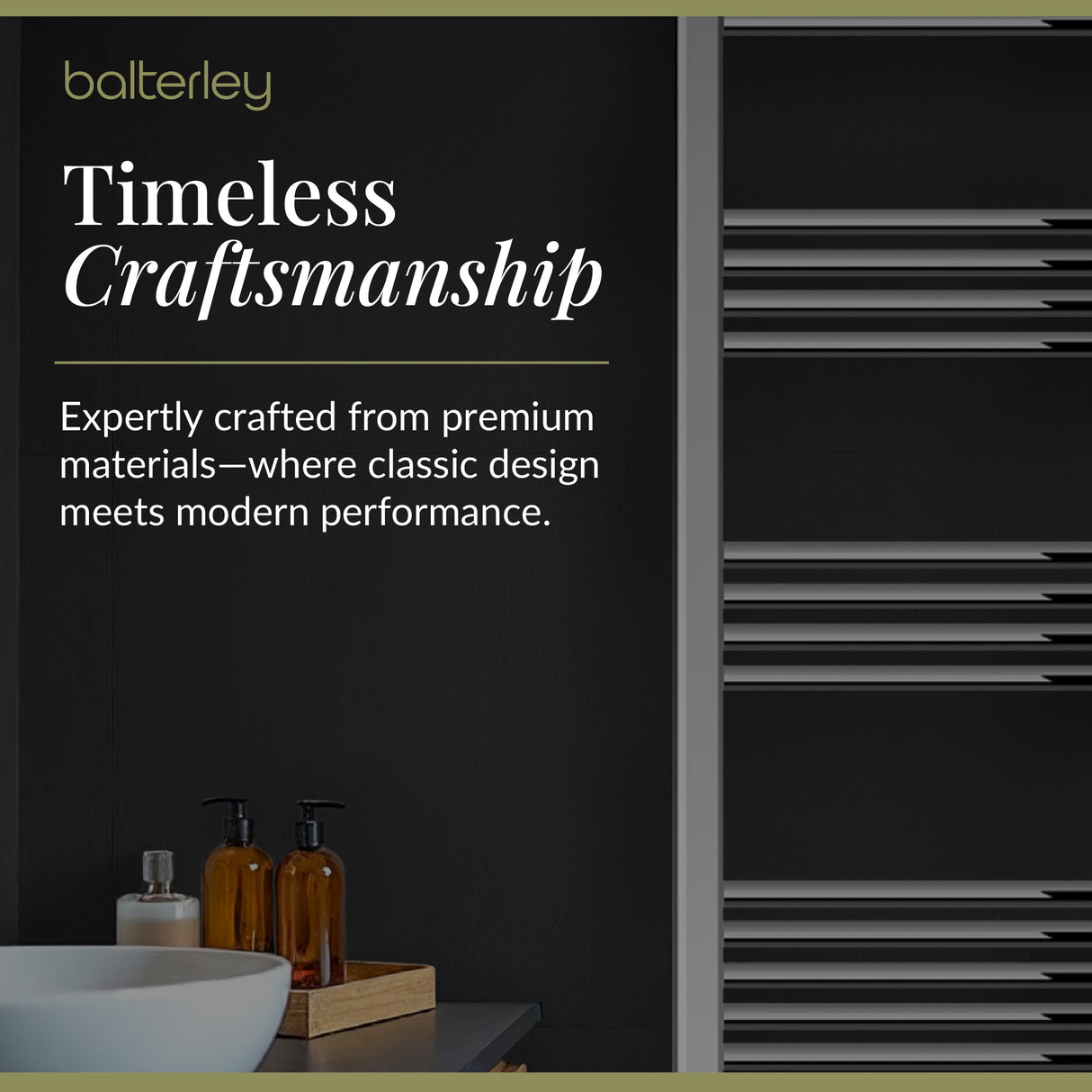 Straight Heated Heated Towel Rail Radiator, W: 600mm - Choice of Height and Finish