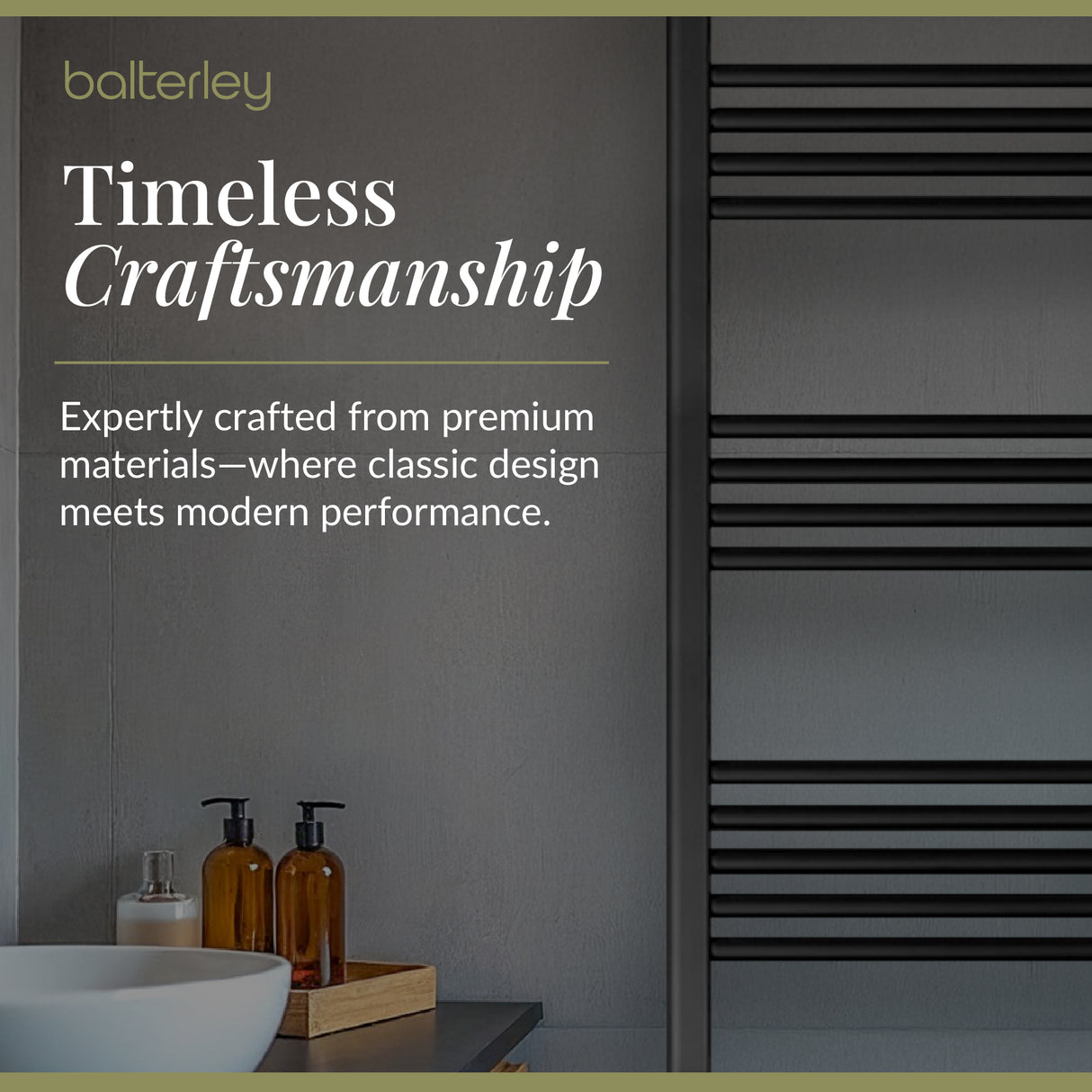 Straight Heated Heated Towel Rail Radiator, W: 600mm - Choice of Height and Finish