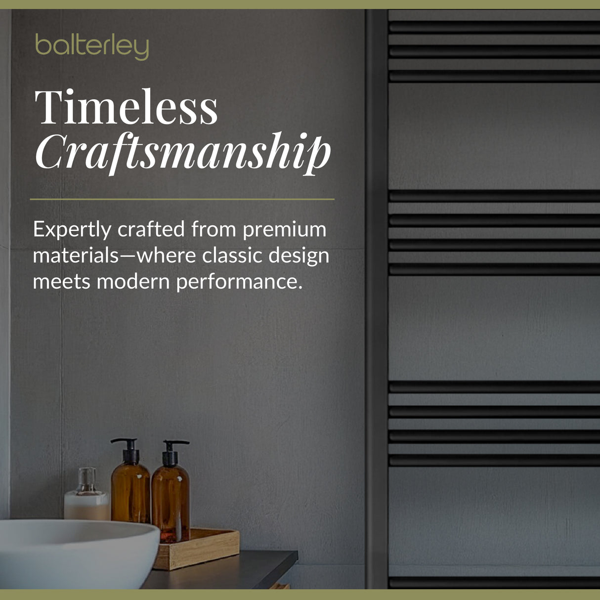 Straight Heated Heated Towel Rail Radiator, W: 600mm - Choice of Height and Finish