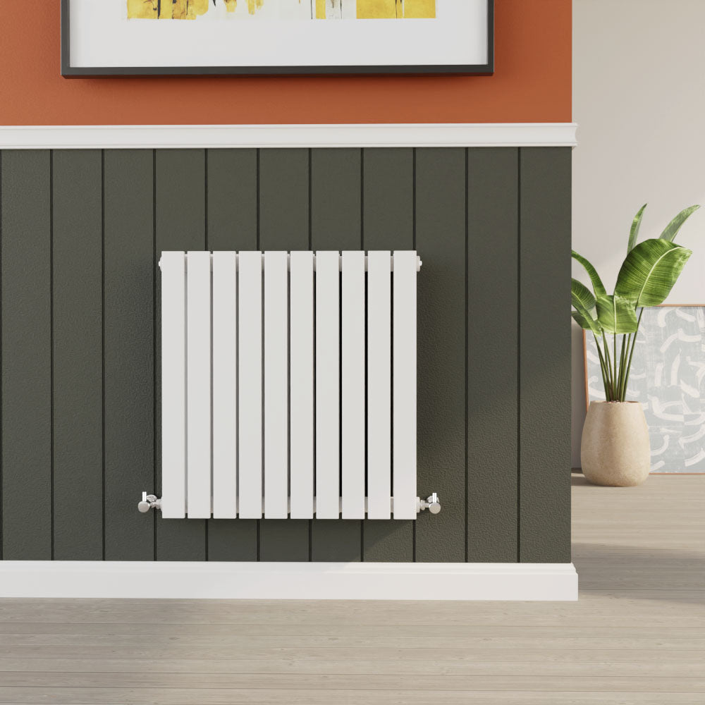 Contemporary Square Horizontal Double Panel Radiator - Choice of Size and Colour