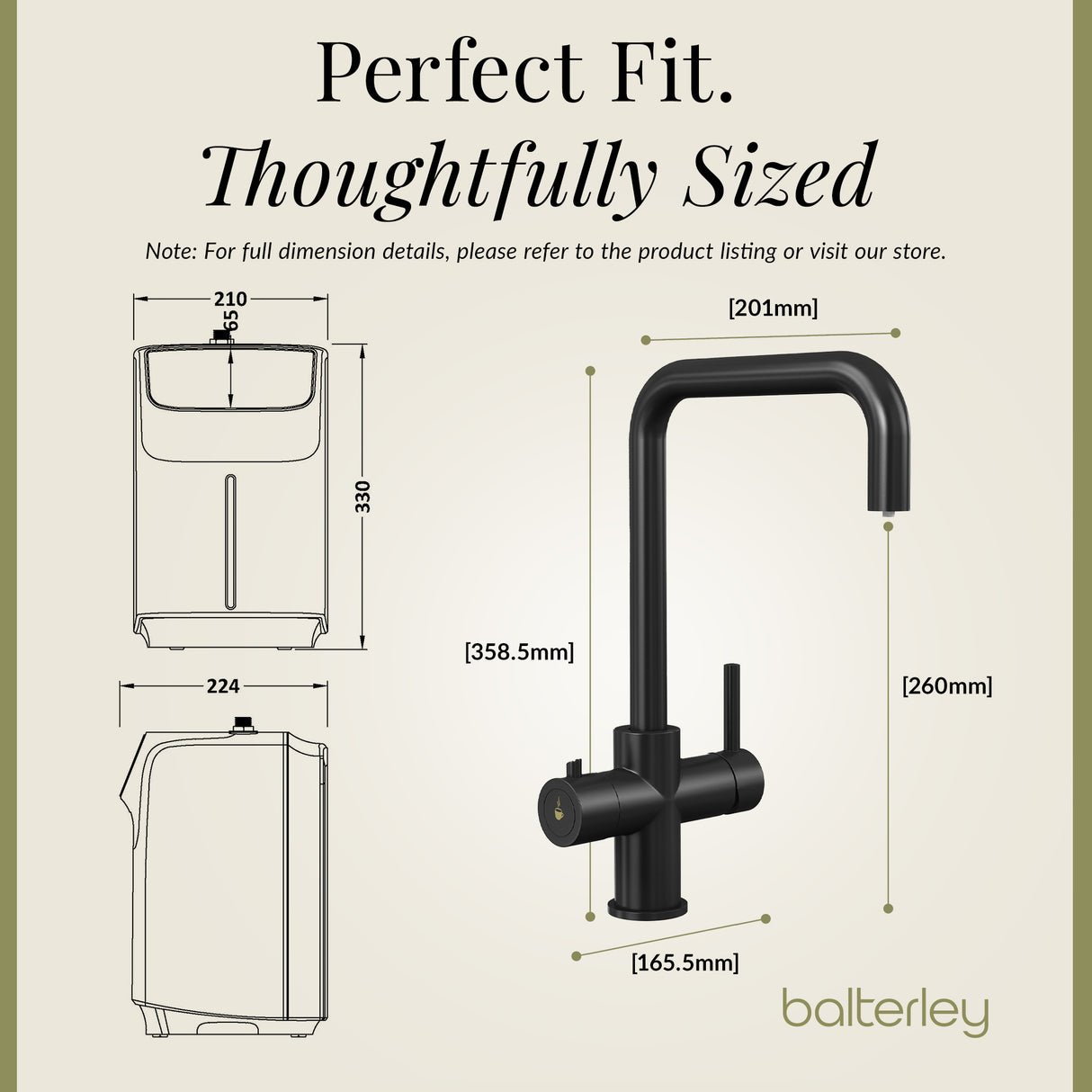 3 in 1 Boiling Water Tap Kit - Instant Hot Water Tap with Dual Lever Handles,Tank and Filter in a range of finishes
