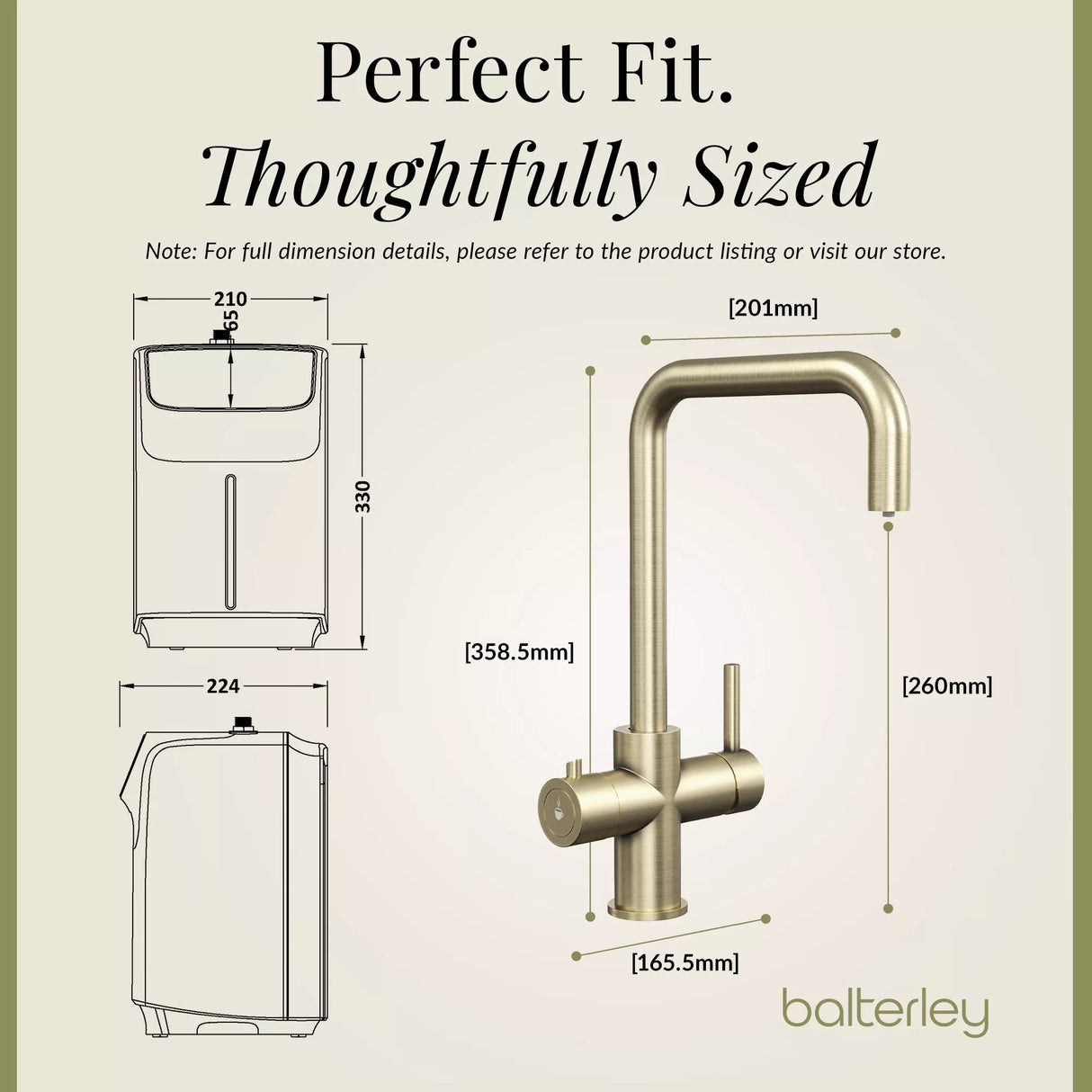 3 in 1 Boiling Water Tap Kit - Instant Hot Water Tap with Dual Lever Handles,Tank and Filter in a range of finishes