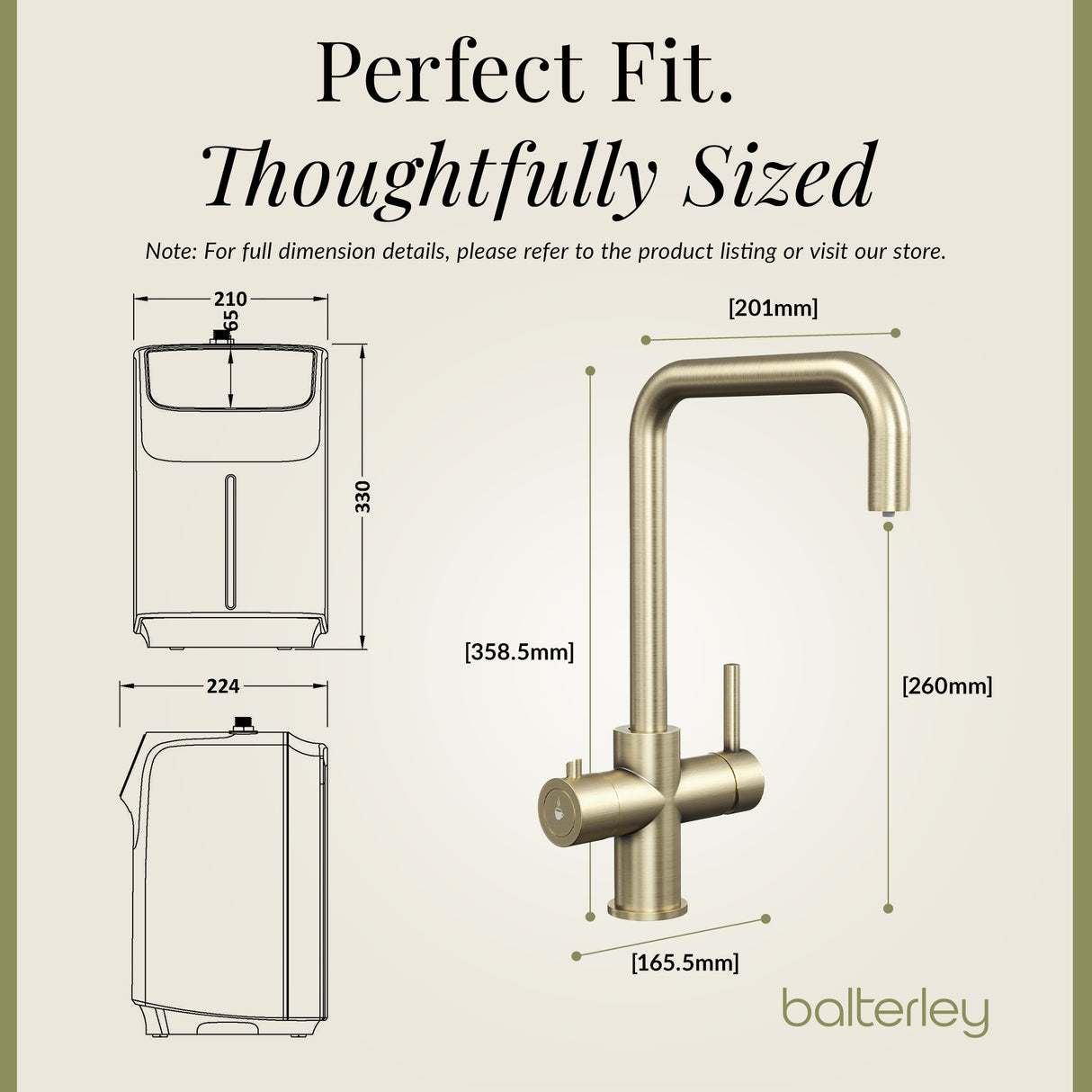 3 in 1 Boiling Water Tap Kit - Instant Hot Water Tap with Dual Lever Handles,Tank and Filter in a range of finishes