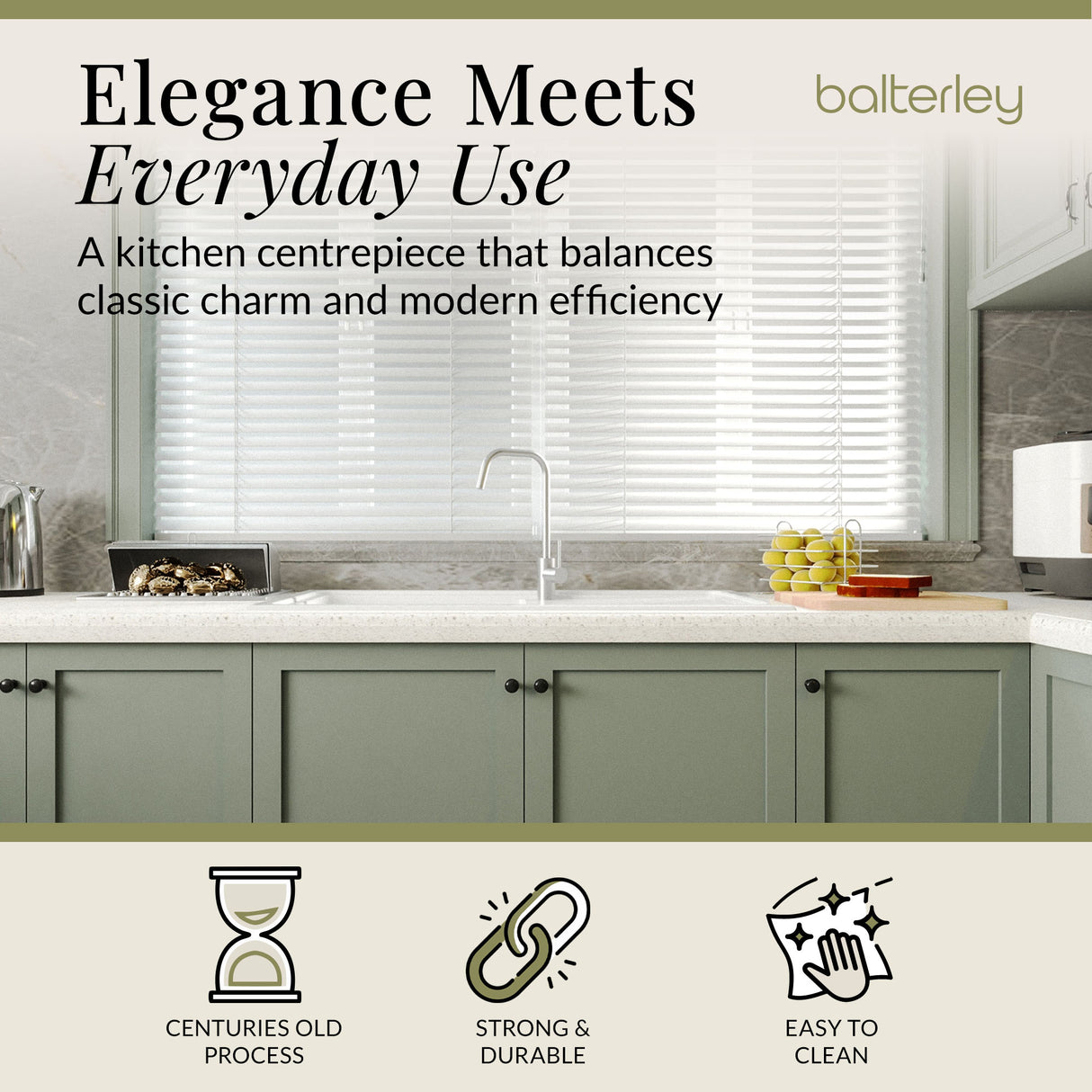 101cm Composite Inset Kitchen Sink with Overflow & Drainer - Available in Multiple Colours