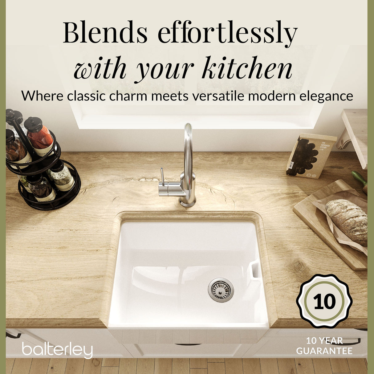 Single Bowl Belfast Kitchen Sink - Multiple Sizes Available