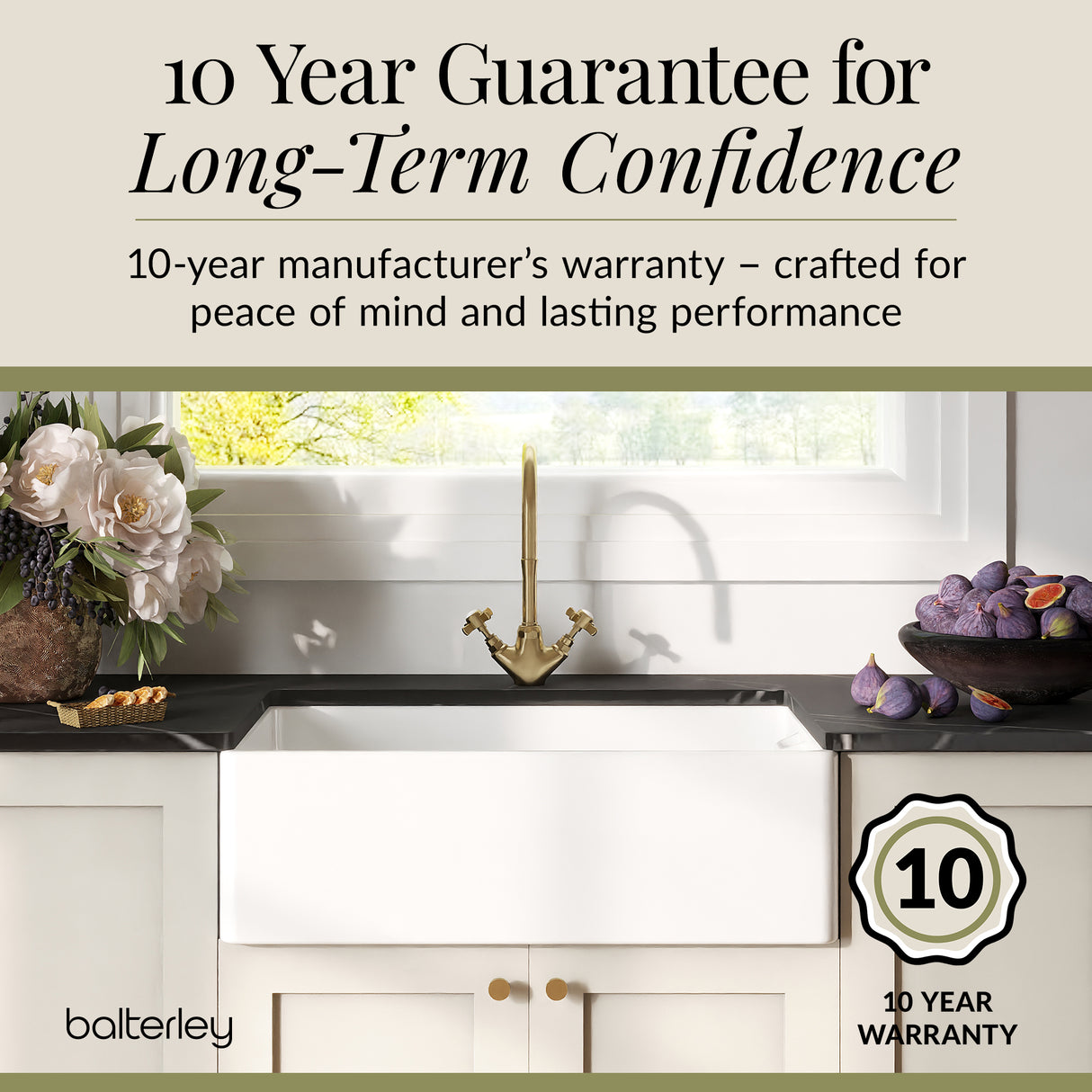 Single Bowl Belfast Kitchen Sink - Multiple Sizes Available