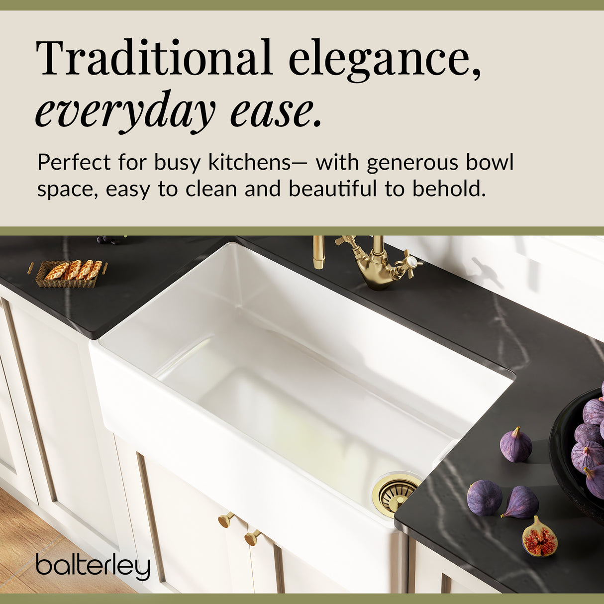 Single Bowl Belfast Kitchen Sink - Multiple Sizes Available