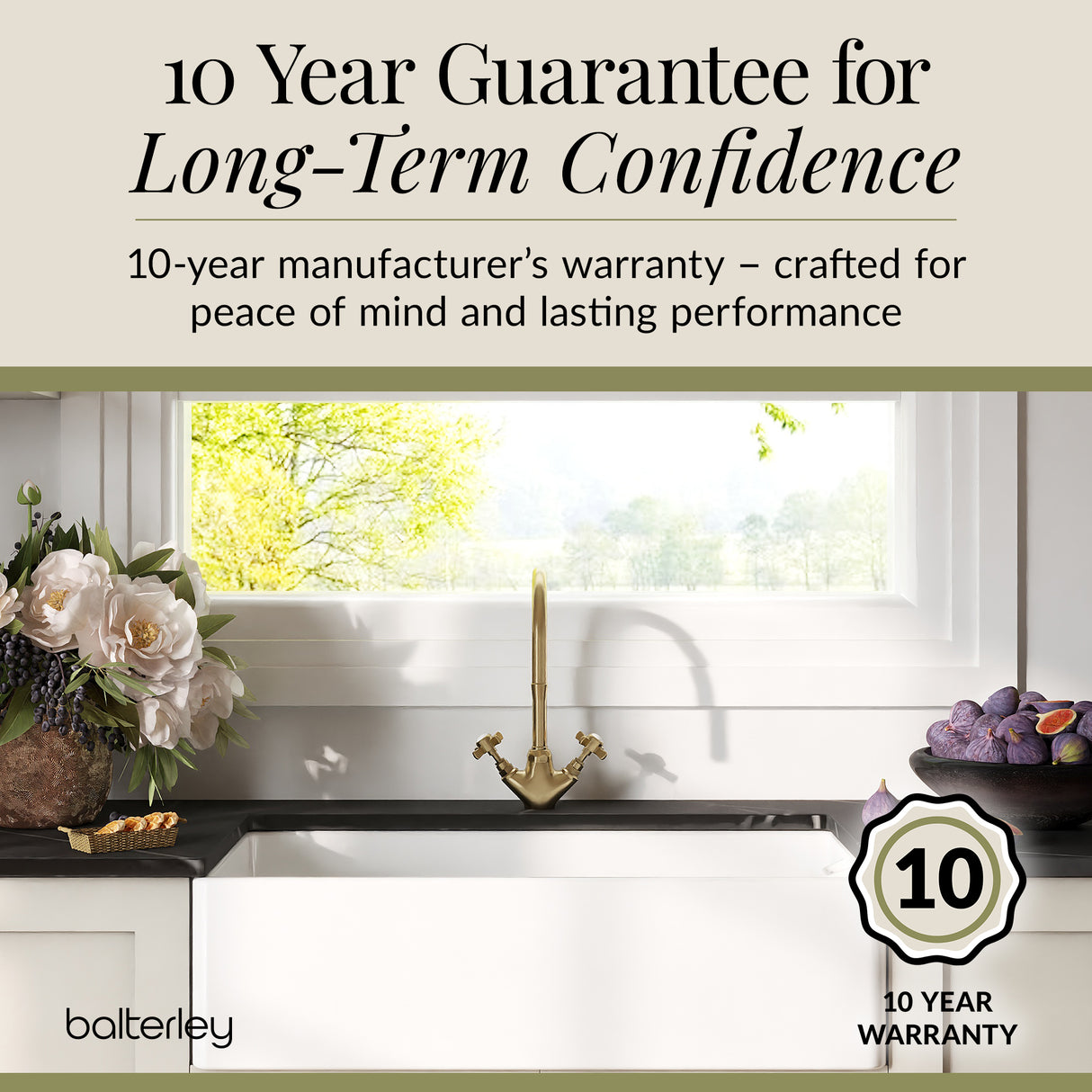 Single Bowl Belfast Kitchen Sink - Multiple Sizes Available