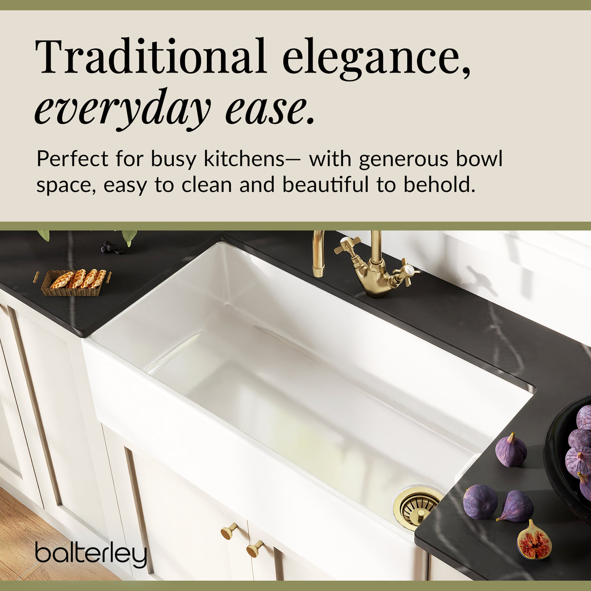 Single Bowl Belfast Kitchen Sink - Multiple Sizes Available