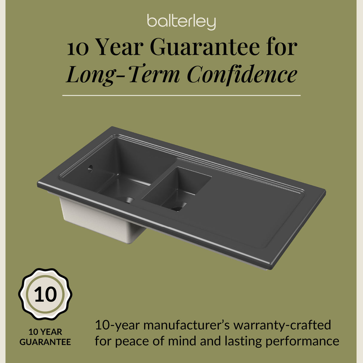 101cm Inset Counter Top Fireclay Ceramic Kitchen Sink - Multiple Options Available