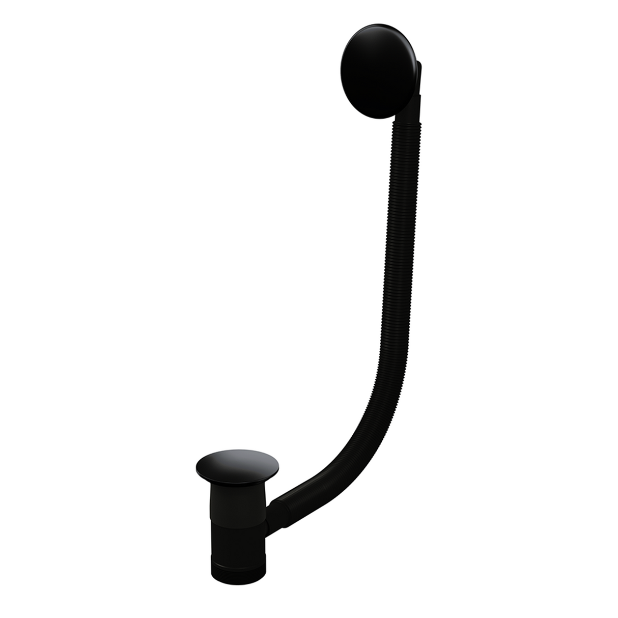 Modern Round Bathroom Click-Clack Bath Waste, Top Fix Installation – 98 x 70 x 550 mm, Choice of Colour