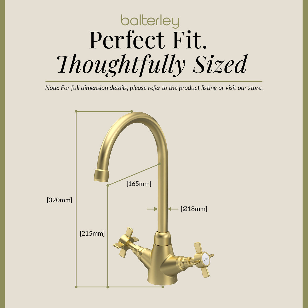 Traditional Mono Mixer Kitchen Tap - Multiple Handle and Finish Options Available